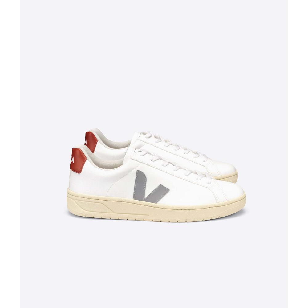 White/Red/Grey Women\'s Veja URCA CWL Shoes | AU 569HAP